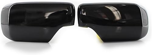 SWEPER Coques Remplacement rétroviseurs Auto pour BMW E46 E39 pour Berline pour Touring 1998 1999 2000-2005 Couvercles Rétroviseur Noirs Capuchons Latéraux (Couleur : Noir) - Poukt