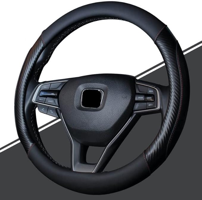 RUFD Caches de Volant pour Mercedes-Benz C-Klasse Sedan W202 W203 W204 205 W206, 15'/Environ 38cm Couvre Volant Voiture Simili Cuir Antidérapant Respirant,B Blue - Poukt