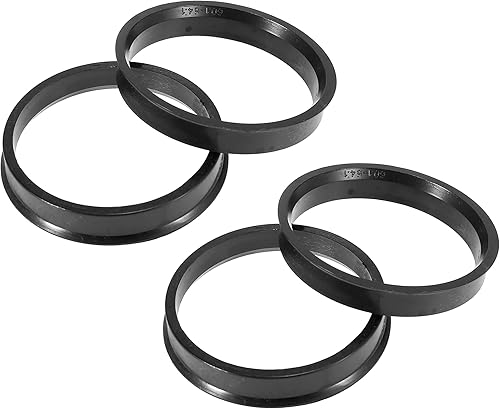 X AUTOHAUX 4pcs Plastique Bague de Centrage 54.1mm a 60.1mm Voiture Central Anneaux Roue Alésage Entretoise - Poukt