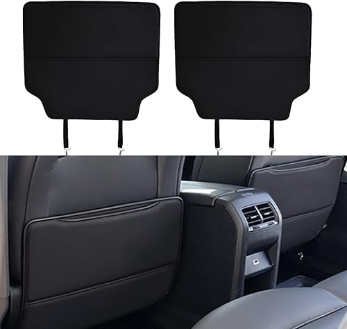 REROM 2PCS Tapis de Protection Arrière pour Siège de Voiture pour Cupra Ateca/Born/Formentor/Leon/TCR/E-TCR, Enfants Housse de Coussin de Voiture Tapis de Protection,- Black - Poukt