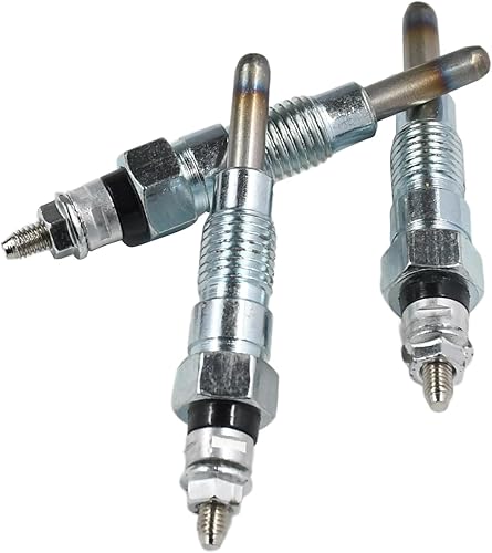 Celliparts Lot de 3 bougies de préchauffage 15951-65510 15951-65512 compatibles avec moteur Kubota D1102 D1302 D650 D750 D850 D950 Tracteurs compacts B7100 B7100HST-DT B1500 B7100 B7001 B8200 - Poukt