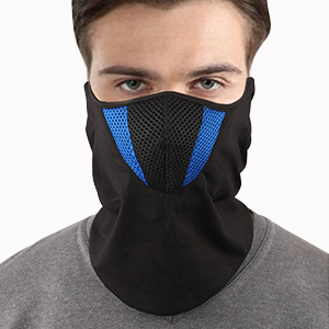 Cagoule Balaclava Cache-Cou Masque Tour de Cou Coupe-Vent Hiver Moto Ski Scooter Randonnée Vélo