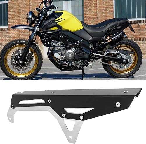 Garde de Chaîne de Pignon de Moto, Couvercle de Protection de Chaîne de Pignon Adapté pour V ‑Strom 650 650XT, DL1000, DL1050A / XT - Poukt