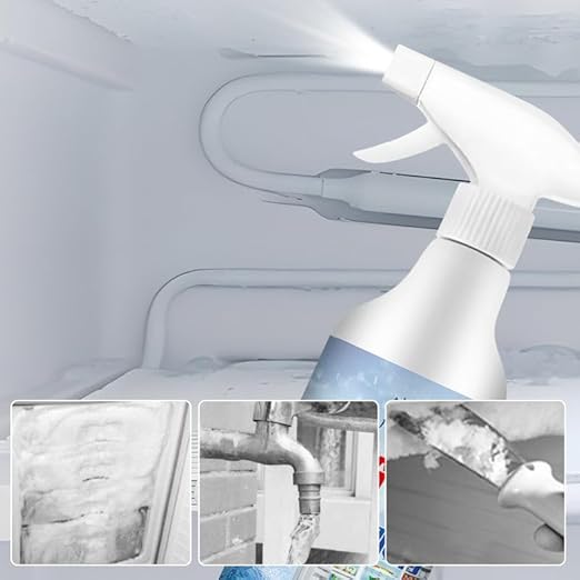 Pulvérisateur de dégivrage puissant pour réfrigérateur congélateur, dégivrage rapide et brillance sans traces pour pare-brise de voiture (1 pièce) - Poukt