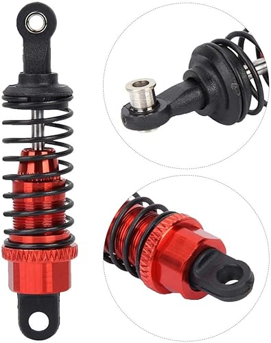 VGEBY1 Amortisseur de Jouet, Amortisseur de Choc en Métal 2PCS pour 1:18 Voiture Télécommandée RC 65mm Rouge - Poukt