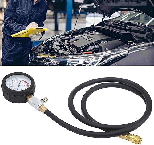 Kit D'Outils de Test de Pression D'huile Moteur Jauge de Testeur de Pression D'huile avec Boîte à Outils Avertissement de Faible Niveau D'huile avec Adaptateur de Couplage à 90 ° - Poukt