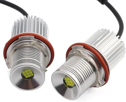 ZHANGSHUMIN Angel Eyes 2pcs 90W 6000K Lampe Angel Eyes Marker Lights Ampoules Fit Use for BMW E87 E39 M5 E60 E61 E63 E64 M6 E65 E66 E83 X3 E53 X5 2000-2008 LED Angel Eyes(2 Pieces) - Poukt