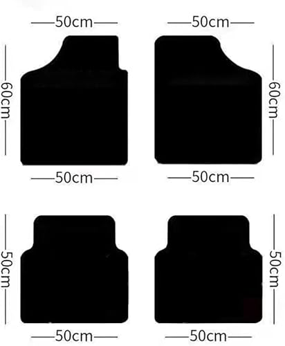 SAXCXCS Tapis de Sol de Voiture, pour Citroen e-C3 2024 2025 Tapis de Sol antidérapant pour Automobile,Voiture Tapis Doublure Voiture Accessoires,A Black - Poukt