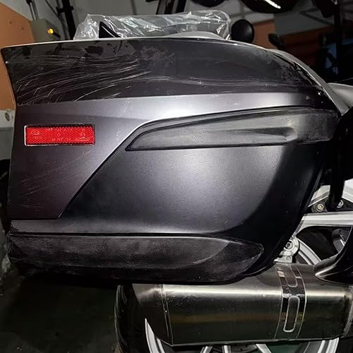 Gugxiom Boîte Latérale de Moto pour R 1200 1250 RT R1200RT R1250RT, Dispositif Anti-collision à Bagages Latéraux Robustes de Couverture de Couverture de Couverture (Faible) - Poukt