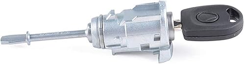 HUVNEXA Cylindre de Serrure de Porte conducteur à Anneau Gauche, for Seat, Cordoba Ibiza III 6L3837167B 6L3837168B avec clé 2002 – 2008 Serrure de Porte de Voiture(RINGT2 x Key) - Poukt