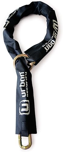 urban GoCo 11.100L Chaîne de Sécurité Antivol Moto Multifonction, Acier Cimenté Ø 11 Hexagonal avec Système de Boucle, 100 cm - Poukt