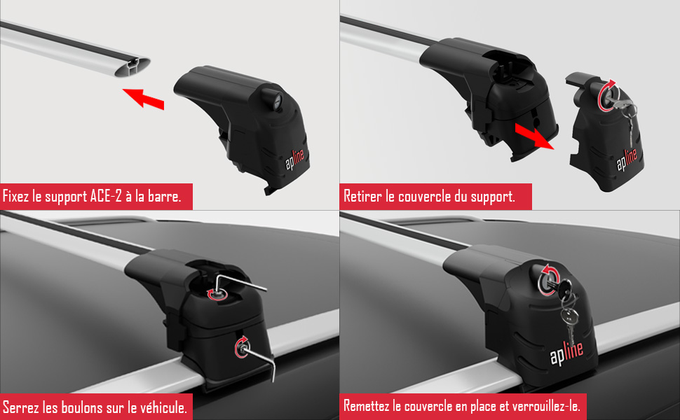 Montage des barres de toit ACE-2