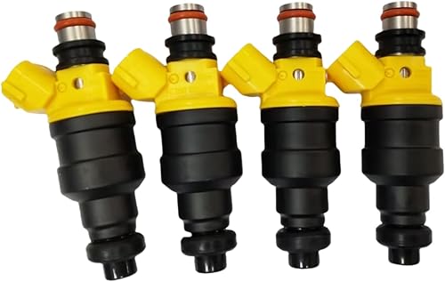 Lot de 4 injecteurs de carburant 23250-02020 0280150438 pour Toyo-ta Carina 92-97 AT190 Avensis 97-00 AT220 4AFE - Poukt
