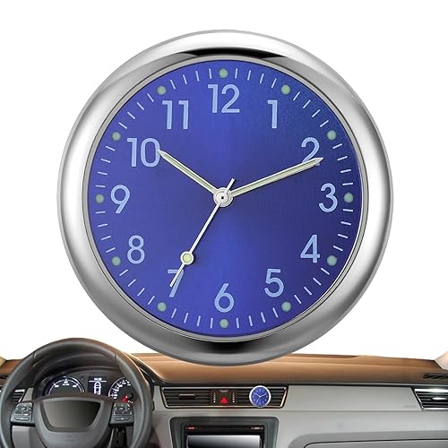 Horloge Analogique Pour Le Tableau De Bord De La Voiture - Lumineuse Tableau De Bord De Voiture | Petite Horloge Analogique, Bâton Sur L'horloge Pour Le Tableau De Bord De Voiture, Horloge De Voiture - Poukt