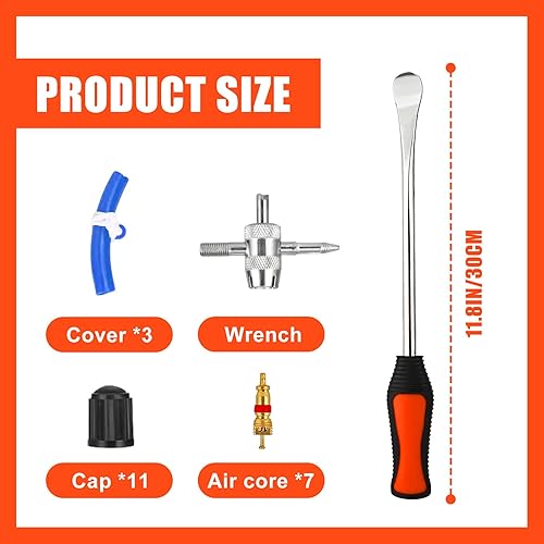 Nizirioo Lot de 27 Demonte Pneu, Outil Levier De Pneu, Cuillères Outil Pneumatique Levier, Cuillères Outil Levier De Pneu pour Moto Vélo Voiture Démonte-pneus Fer à Monter - Poukt