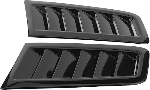 Aérations de Capot pour Focus RS MK2 Style, 2 Pièces Universelles Aérations de Capot Moteur Capot Moteur Pièces Extérieures de Voiture (Noir brillant) - Poukt
