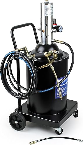 WilTec Pompe à Graisse pneumatique Professionnelle 15L pour Lubrification des Voitures et Machines - Poukt