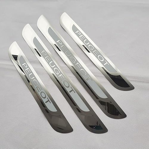 4PCS Voiture Barres de Seuil de Porte en Acier Inoxydable pour Peugeot 308 SW II 2017-2021,Protecteur de PéDale de Seuil de Porte,Pédale de Bienvenue Anti-Rayures - Poukt