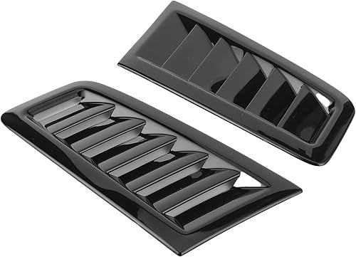 Aérations de Capot pour Focus RS MK2 Style, 2 Pièces Universelles Aérations de Capot Moteur Capot Moteur Pièces Extérieures de Voiture (Noir brillant) - Poukt