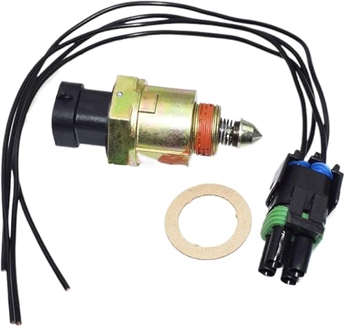 Valve de Contrôle d'Air de Ralenti Soupape de commande d'air de ralenti avec ensemble de connecteurs/convient for Buick Cadillac Chevrolet OLDSMOBILE 17089063, 17111281 Soupape de commande d'air de - Poukt