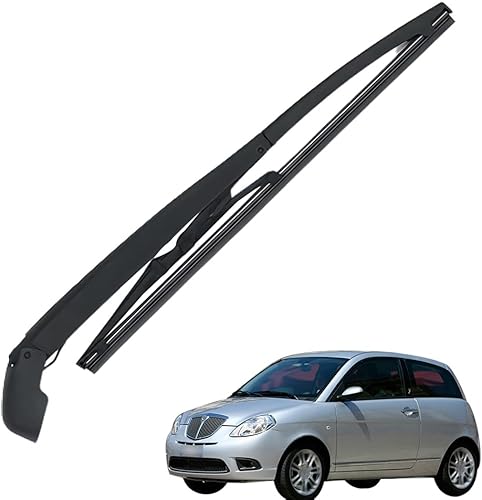 Ruolin Bras Essuie Glace Arrière et Balai Essuie Glace, Arrière de Bras d'Essuie-Glace en Caoutchouc Naturel Toutes Saisons Kit Remplacement pour Lancia Ypsilon 2003-2013 - Poukt