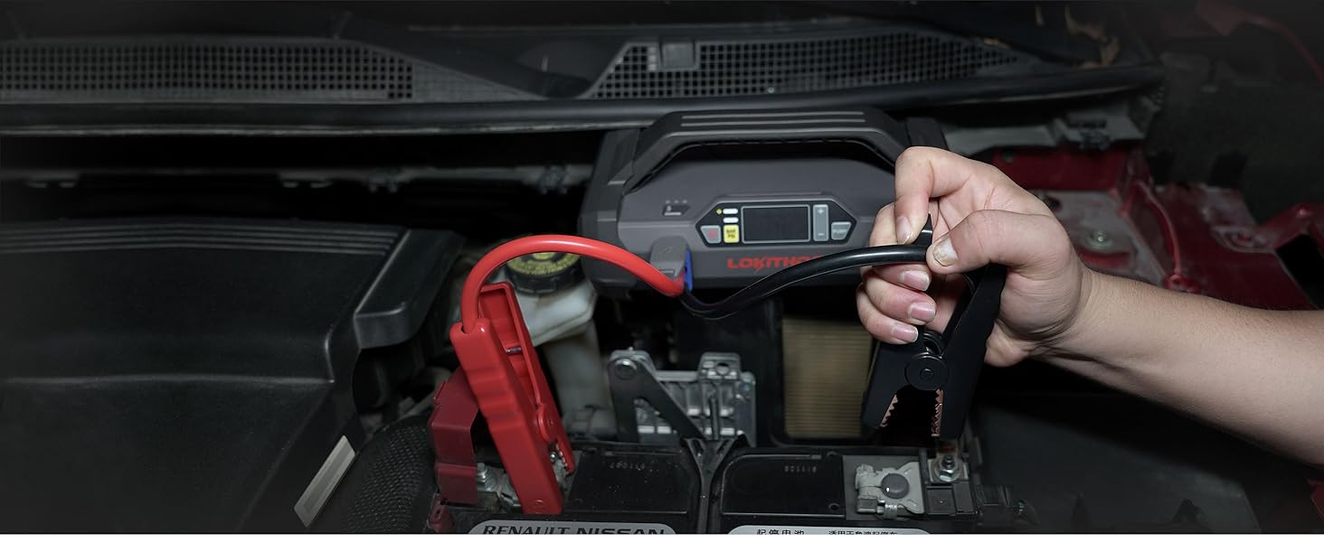 LOKITHOR Booster Batterie Voiture avec Compresseur