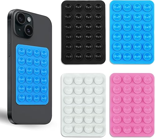 ZUOQIANG 4 Pièces Ventouse Téléphone Portable, Silicone Support Telephone Ventouse, Silicone Ventouse Telephone, Ventouse Autocollante pour Tous Modèles - Poukt