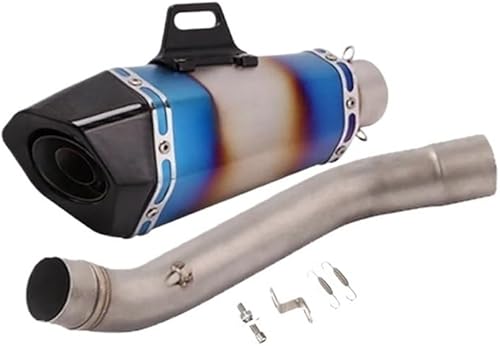 Echappement Silencieux Moto Tuyau pour Z750 2004-2008 Pot D'échappement De Moto 51mm Silencieux sans Lacet Moyen Lien Tuyau Silencieux Silencieux D'échappement Silencieux - Poukt