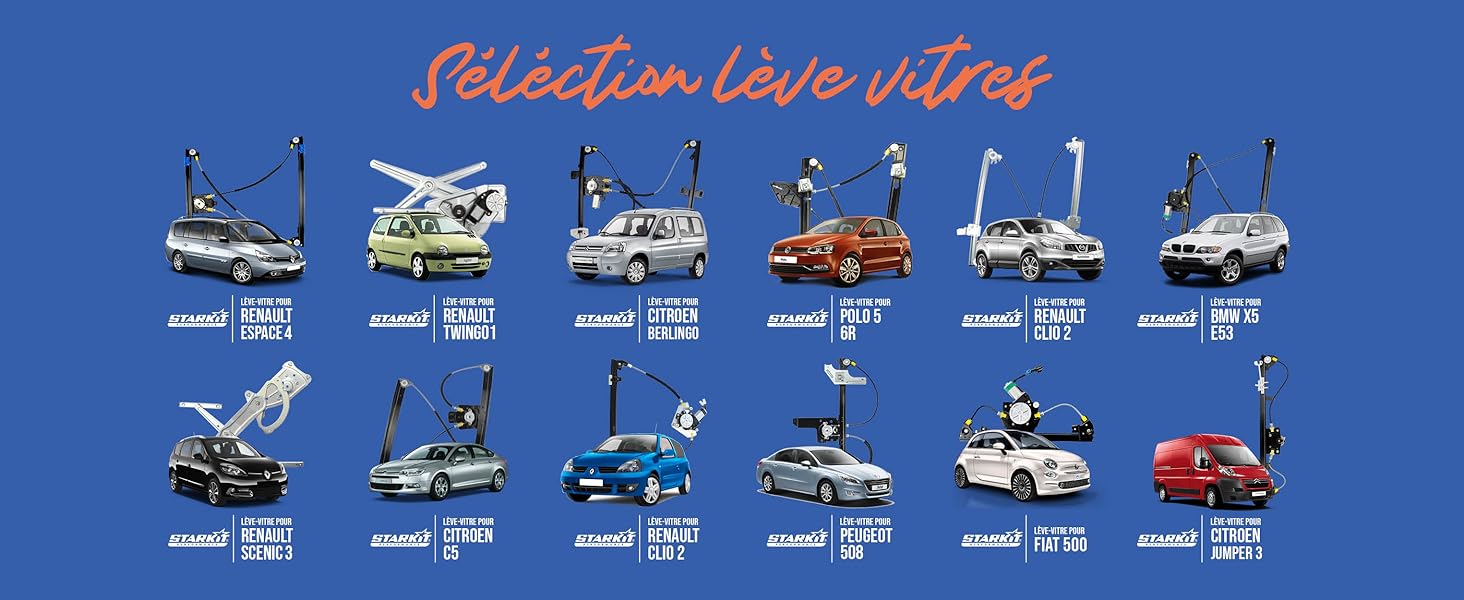 lève-vitre, leve vitre starkit performance, starkit performance, mécanisme leve vitre