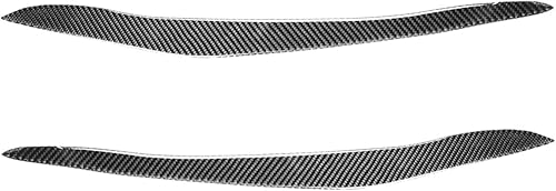 Sourcil Phare Voiture Pour BMW X5 E70 2010 2011 2012 voiture phare avant sourcils garnitures de paupière décoration en Fiber de carbone Style 2 pièces Garniture paupières phare - Poukt
