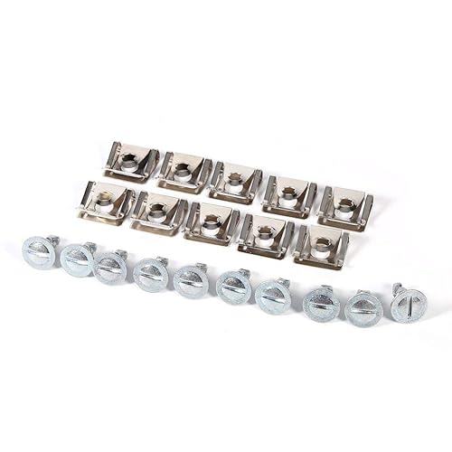 Qiilu 10 pièces Sous vis de couvercle du moteur Undertray Clips métalliques pour A6 A4 Passat B5 - Poukt