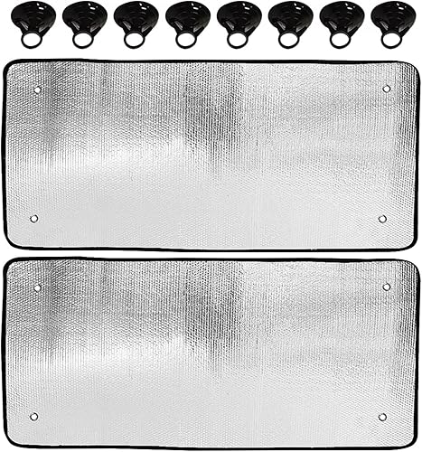 Pare-Soleil Voiture Pare-Soleil pour Pare-Brise De Voiture Ensemble De 2 Pièces pour VW T5 Transporter Pare-Brise Thermique Interne Accessoires Extérieurs Latéraux Pare Soleil - Poukt