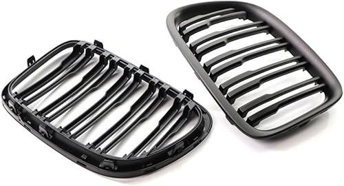 Viviance Calandre de pare-chocs avant de voiture Calandres compatible avec BMW E84 X1 18i 20i 25i 28i 2010-2015 - Noir brillant - Poukt