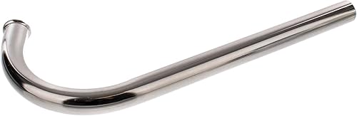 Collecteur échappement – Tuyau d'échappement chromé – L = 400 mm, ø 28 mm – pour courte SR1, SR2, SR2E - Poukt