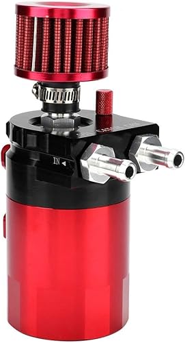 DEWIN Oil Catch, Catch huile Perplexe Huile Catch Can réservoir réservoir Huile Oil Catch Can Auto Universel Bidon d'Huile Voiture Réservoir Rouge (300ML) - Poukt