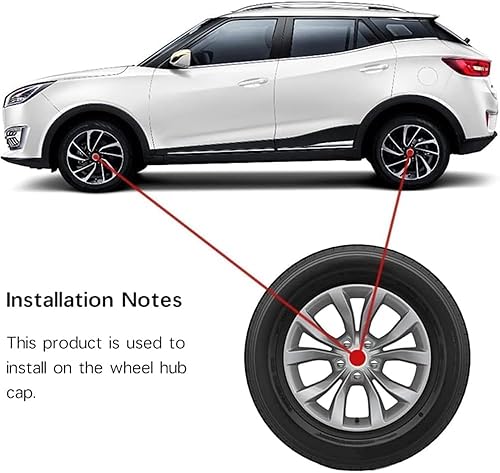 dzggs 4 pièces Auto Cache Moyeux pour Smart 451, 59mm, ABS Aluminium Enjoliveur Centre Roue Couvercle de Moyeu Central de Jante avec Logo - Poukt