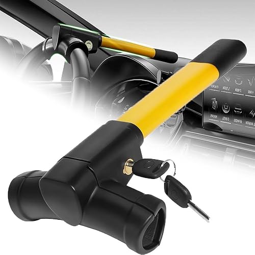 ZSGHRZ Canne Antivol Voiture Volant pour VW Volkswagen T-Roc Crossover R-Line Cabriolet, Antivol Volant Voiture, Canne Antivol Haute Visibilité - Barre Bloque Volant - Poukt