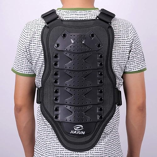 Armure Moto Gilet Protection Équipement Protection Colonne Vertébrale Armure Dorsale, pour Moto Cross Scooter VTT Enduro Patinage Skate Snowboard, pour Homme et Femme - Poukt