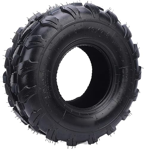 Le Caoutchouc 19x7x8 Tout Le Pneu de Roue de Terrain a augmenté la Traction pour L'AJUST Universel de Kart de Chariot de Quadruple - Poukt