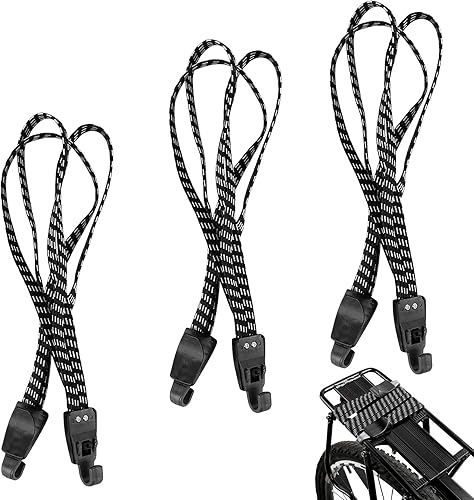 Aohcae 3 PCS Tendeur Velo, 3 en 1 Sangle Bagage Moto Sangle élastique Attaches Elastiques Tendeur Moto Fillet Moto Sangle Porte Velo Tendeurs Plat(70 cm) - Poukt