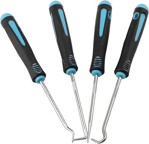 Lot de 4 outils professionnels de démontage de voiture avec médiators et crochets pour joints toriques et joints (A) - Poukt