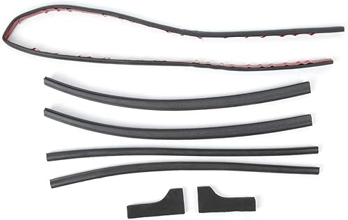 Qiilu Kit de joint de hayon, 7 pièces Kit de joint de hayon Joint de porte arrière pour AMAROK 2010-2018 - Poukt
