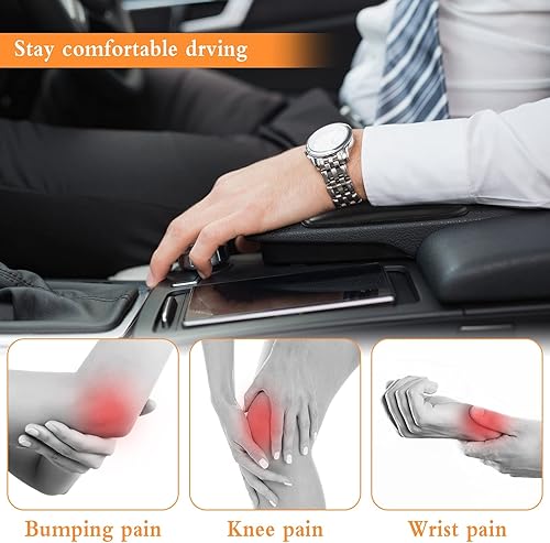 Accoudoir de Porte de Voiture, 3 Pcs Coussins pour Accoudoir de Voiture Sont Utilisés pour Protéger Coudes et Genou, Coussin Universel pour Accoudoir de Voiture pour Portes et Console Latérale(Noir) - Poukt