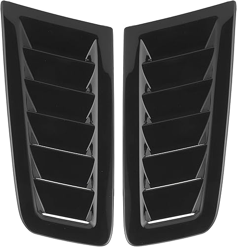 Aérations de Capot pour Focus RS MK2 Style, 2 Pièces Universelles Aérations de Capot Moteur Capot Moteur Pièces Extérieures de Voiture (Noir brillant) - Poukt