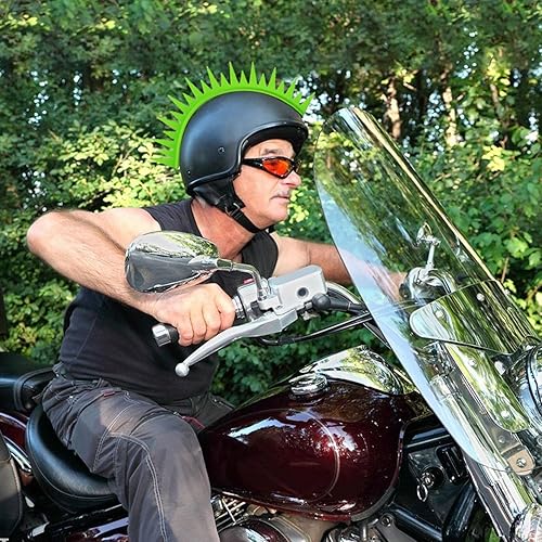 Tebinzi Autocollant Mohawk pour Moto | Autocollants en Caoutchouc Dirt Biker Motocross Mohawk | Autocollant Crête Coq Casques Patch Décoration pour Motos - Poukt