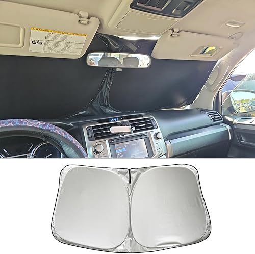MEDZUK Pare-soleil compatible avec Fiat 600 600e 2023-2024 2025 Protection solaire pour pare-brise avant pliable Accessoires anti-UV - Poukt