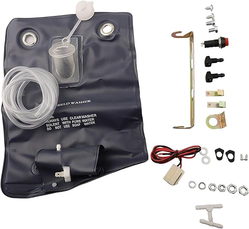 Kit de pompe de lave-glace de voiture 12 V avec support et interrupteur à bouton pour une installation facile - Poukt