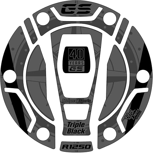 Protecteur adhésif 3D Bouchon de réservoir compatible avec/remplacement pour BMW MOTORRAD Moto R 1250 GS et Adventure 2021 - Poukt