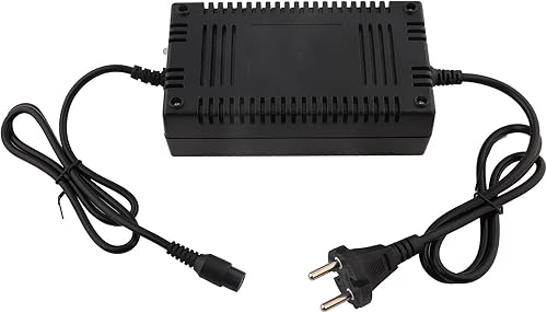 Ejoyous Chargeur de Chargeur 36V Charger, Chargeur 36V Batterie de Plomb pour Scooters électriques, Arrêt Automatique du Connecteur à 3 Broches à Pleine Charge (Prise UE) - Poukt