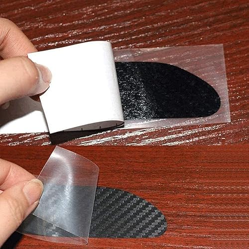 Qirc Autocollants de feux de frein en fibre de carbone pour 307 - Autocollants de décoration pour feux de freinage - Accessoires de décoration de voiture (Peugeot 307) - Poukt